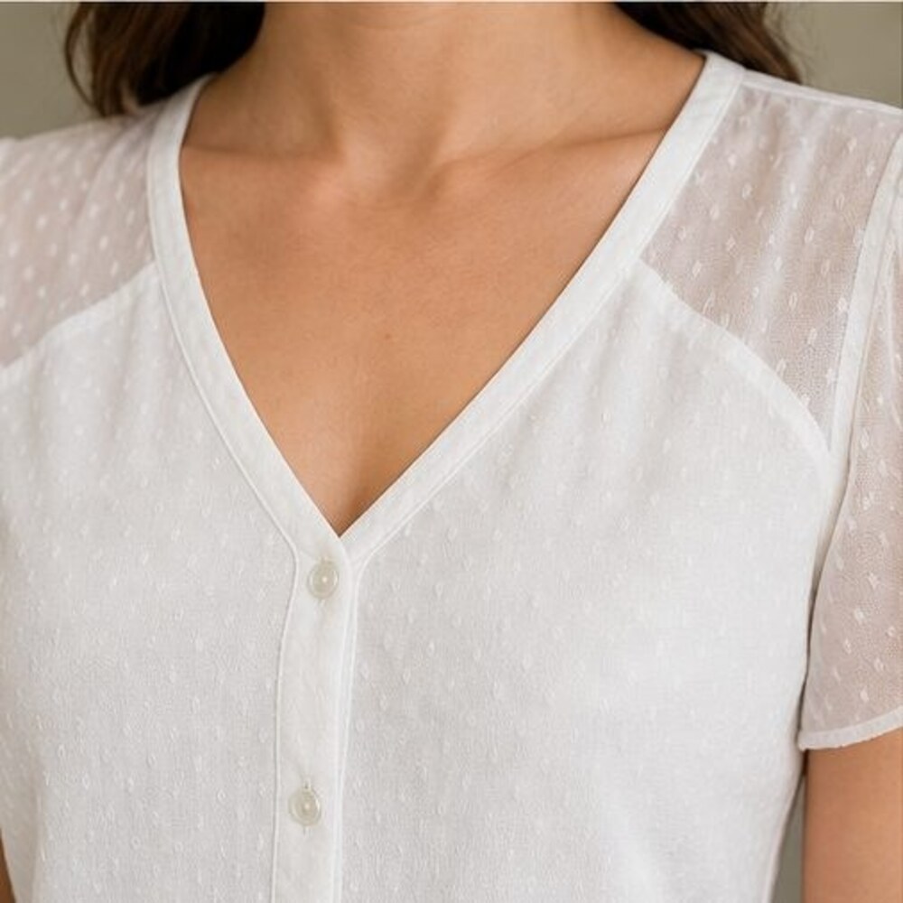 White Cami Blouse - Picture 4 of 6